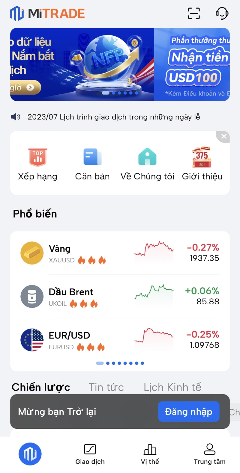 phần mềm trade coin trên điện thoại